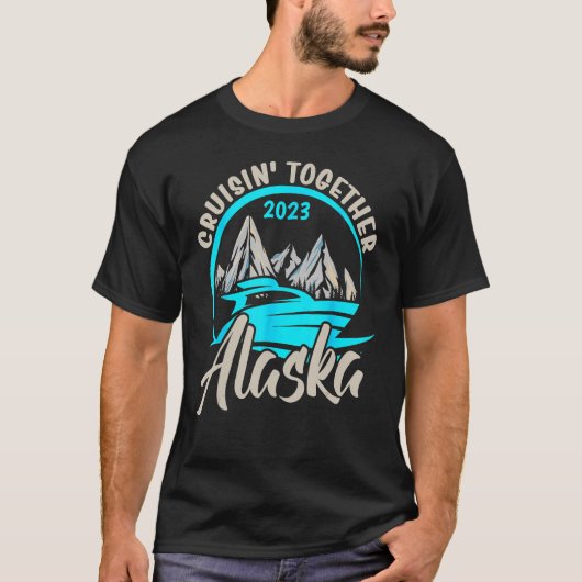Alaska Cruising Together 2023 Alaskan Cruise Famil Tシャツ (正面)