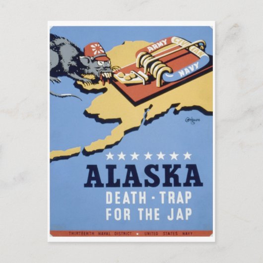 Alaska_Death_Trap_Alaskaプロパガンダ ポストカード (正面)