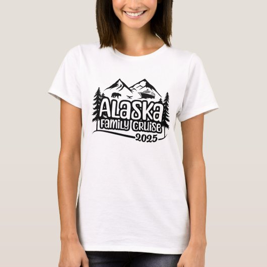 Alaska Family Cruise, vacation, 2025, Alaska Trip Tシャツ (正面)