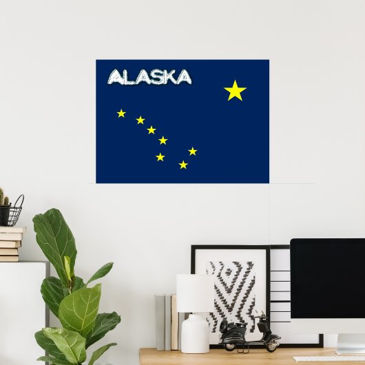Alaska flag ポスター (ホームオフィス)