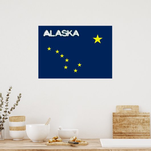 Alaska flag ポスター (キッチン)