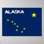 Alaska flag ポスター (正面)