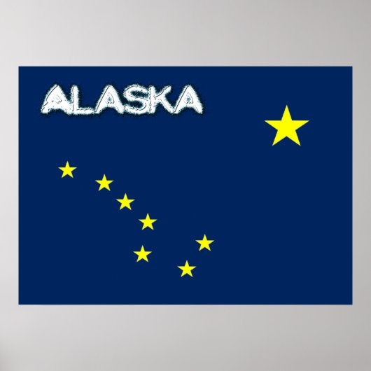 Alaska flag ポスター (正面)