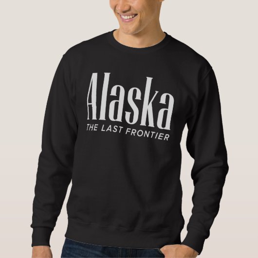 Alaska For Women Graphic Last Frontier Ak 6 スウェットシャツ (正面)