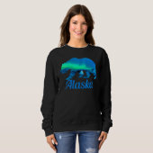 Alaska   Grizzly Polar Bear Nature Winter スウェットシャツ (正面フル)
