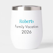 Alaska Here We Come 2026 Custom Insulated Tumbler (背面)