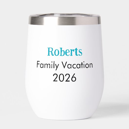 Alaska Here We Come 2026 Custom Insulated Tumbler (背面)