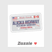 Alaska Highway Canada - Alaska USA 01 Sticker シール (シート)