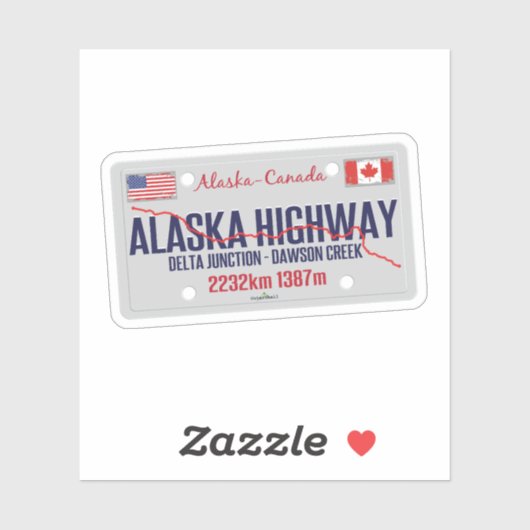 Alaska Highway Canada - Alaska USA 01 Sticker シール (シート)