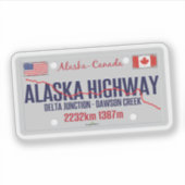 Alaska Highway Canada - Alaska USA 01 Sticker シール (正面)