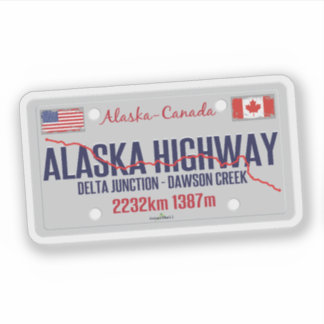 Alaska Highway Canada - Alaska USA 01 Sticker シール