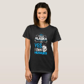 Alaska husky sled dog racing and mushing 11 tシャツ (正面フル)