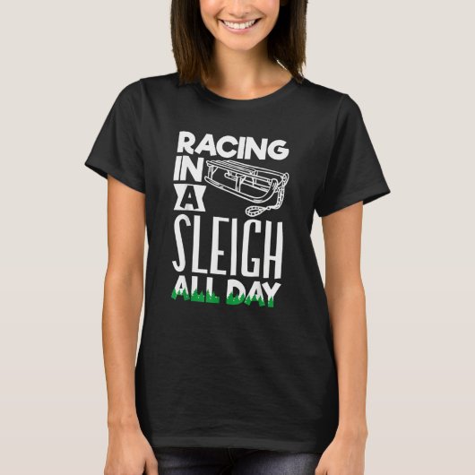 Alaska husky sled dog racing and mushing 14 tシャツ (正面)