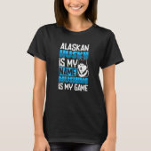 Alaska husky sled dog racing and mushing  7 tシャツ (正面)
