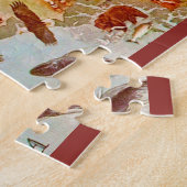 Alaska Illustrated Postcard 11x14 ジグソーパズル (側面)