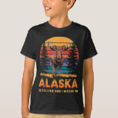Alaska Is Calling And I Moose Go Funny Animal Love Tシャツ (正面)