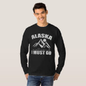 Alaska is calling and I must go USA America Tシャツ (正面フル)