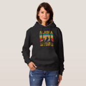 Alaska Is Calling Funny Men Women Alaska Clothing パーカ (正面フル)
