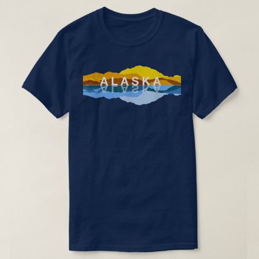 Alaska Mountain Reflections - Denali Mountain Souv Tシャツ (デザイン正面)