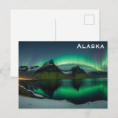 Alaska Northern Lights旅行写真 ポストカード (正面/裏面)