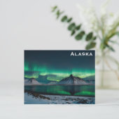 Alaska Northern Lights旅行写真 ポストカード (スタンド正面)