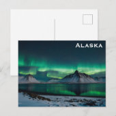 Alaska Northern Lights旅行写真 ポストカード (正面/裏面)