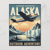 Alaska Outdoor Adventure Vintage Travel  ポストカード (正面)