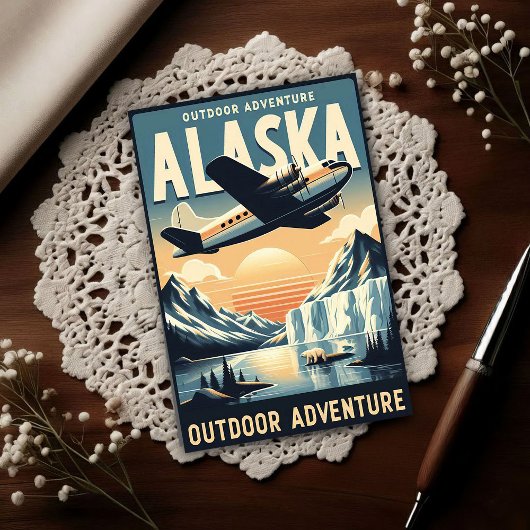 Alaska Outdoor Adventure Vintage Travel  ポストカード