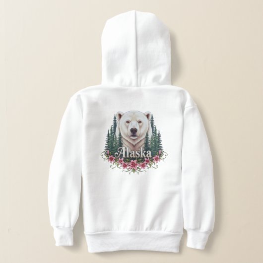 Alaska Polar Bear Shirt Design, Nature Lover Sweat (レイダウン裏面)