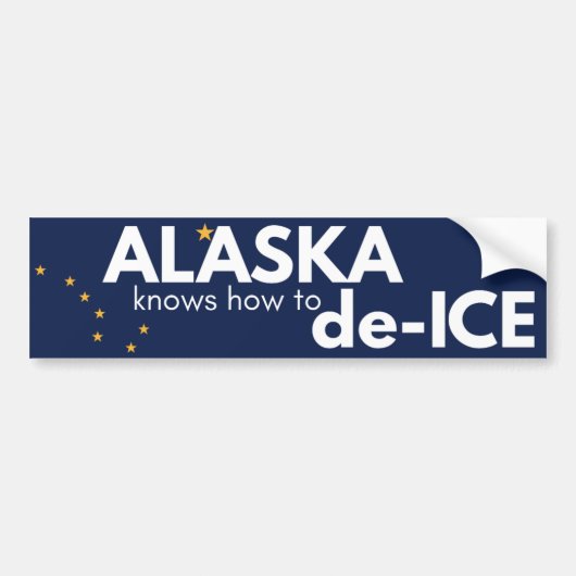 Alaska political bumper sticker バンパーステッカー (正面)