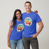 Alaska Retro Vintage Sunset Alaska Mountain Souven Tシャツ (ユニセックス)