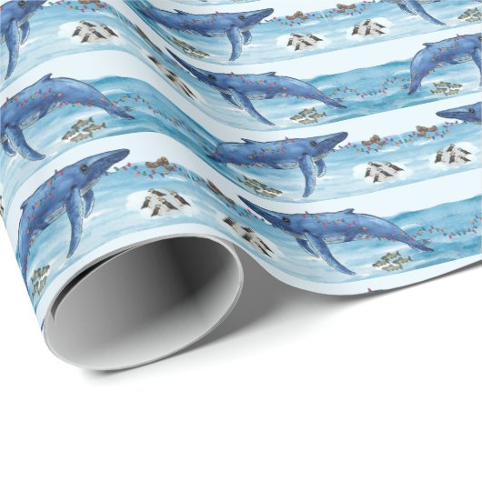 Alaska Sea Life Holiday Wrapping Paper ラッピングペーパー (ロールコーナー)
