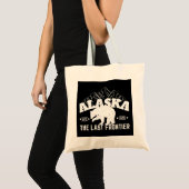 Alaska The Last Frontier Polar Bear Tote Bag トートバッグ (正面(商品))