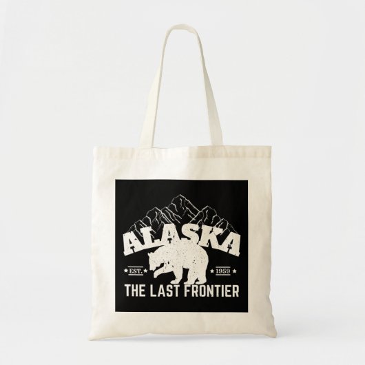 Alaska The Last Frontier Polar Bear Tote Bag トートバッグ (正面)