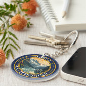 Alaska Travel Art Badge キーホルダー (正面右)