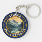 Alaska Travel Art Badge キーホルダー (裏面)