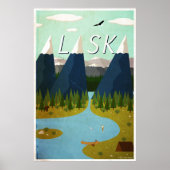 Alaska Travel Poster ポスター (正面)