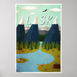 Alaska Travel Poster ポスター