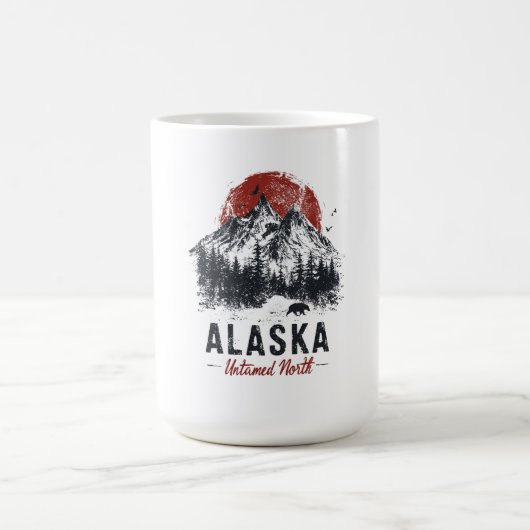 Alaska Untamed North Mountain Wilderness Outdoor コーヒーマグカップ (中央)