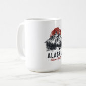 Alaska Untamed North Mountain Wilderness Outdoor コーヒーマグカップ (正面左)