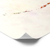 Alaska US State in watercolor text cut out ポスター (角)