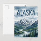 alaska view postcard ポストカード (正面/裏面)