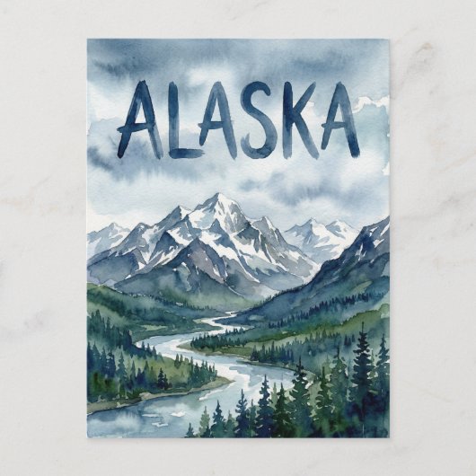 alaska view postcard ポストカード (正面)