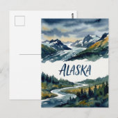 alaska view postcard ポストカード (正面/裏面)