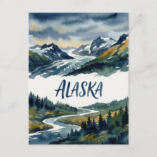 alaska view postcard ポストカード (正面)