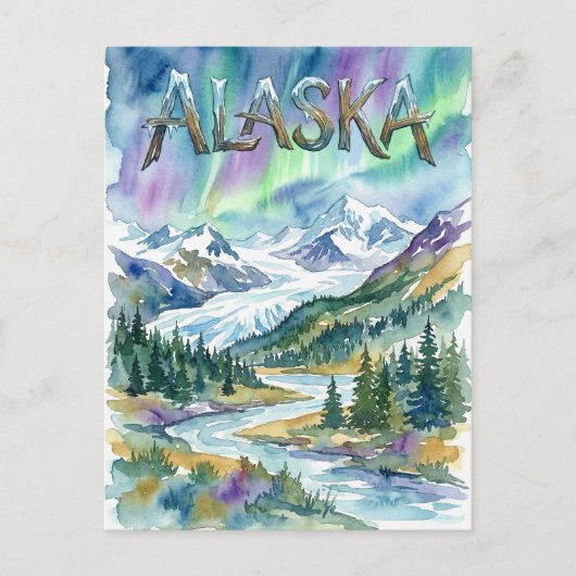 alaska view postcard ポストカード (正面)
