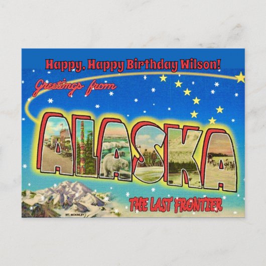  Alaska Vintage Occasion Postcard  ポストカード (正面)