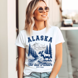 Alaska Wilderness Moose Art Tシャツ