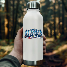 Alaska Wilderness Sticker | Winter Cabin Landscape シール