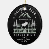 Alaska Wildlife – Gates of the Arctic Alaska セラミックオーナメント (左)